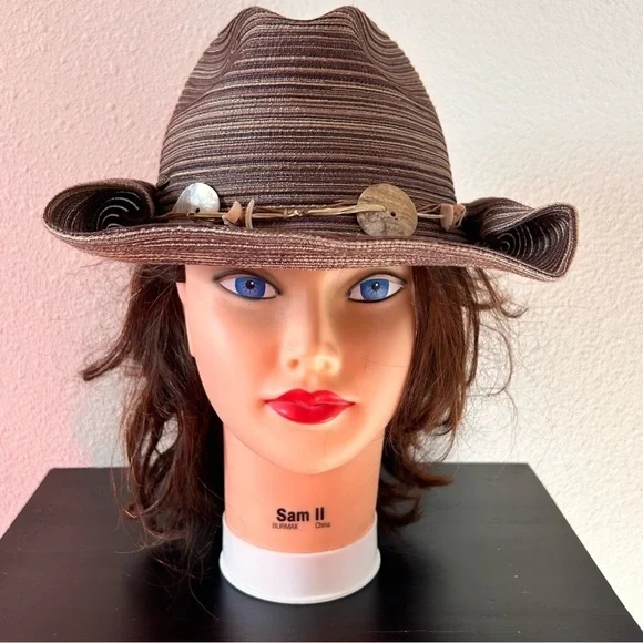 Costal cowgirl vintage scala boho bohemian summer hat Scala Womens Vintage 100% Wool Hat Western Cowgirl Boho  main image 2